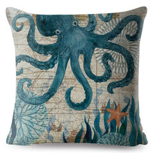 Load image into Gallery viewer, Watercolor Ocean Cushion Covers
